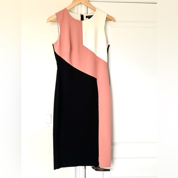 White House Black Market Colour Block Sleeveless Dress - Picture 1 of 1